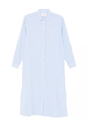 MC2 Saint Barth Adeline striped shirt midi dress - Blue