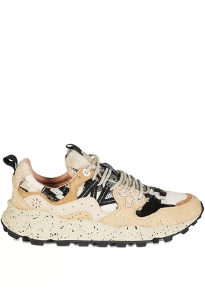 FLOWER MOUNTAIN logo-detail sneakers - Neutrals