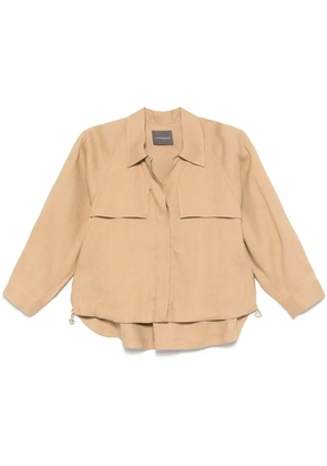 Lorena Antoniazzi lightweight shirt jacket - Brown
