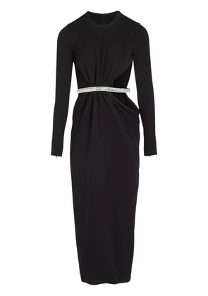 Giambattista Valli rhinestone embellished dress - Black