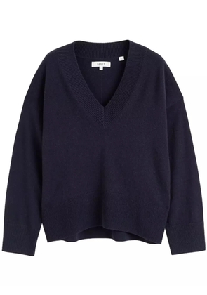 Chinti & Parker v-neck ribbed jumper - Blue