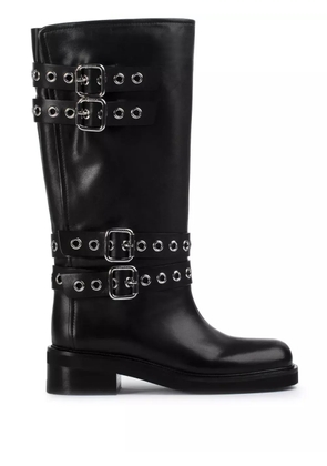 Le Silla Harley buckled leather boots - Black