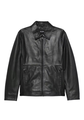 Antony Morato zip-up leather jacket - Black