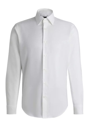 BOSS long-sleeve button-up shirt - White