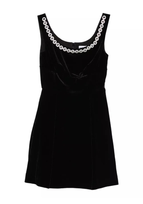 Self-Portrait chain-embellished dress - Black