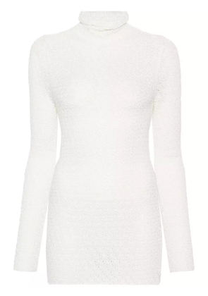 TOTEME high-neck crochet-knit jumper - Neutrals