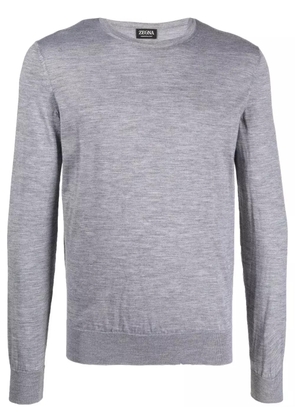 Zegna crew-neck cashmere jumper - Grey
