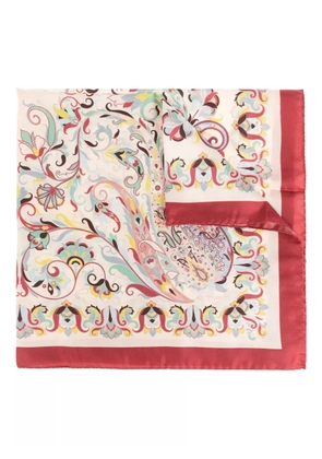 ETRO paisley-print silk scarf - Neutrals