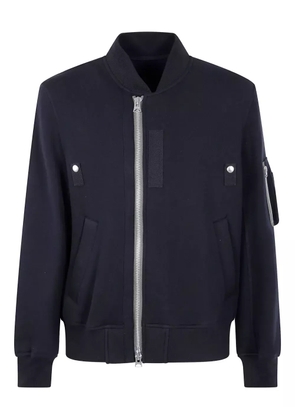 sacai zip-fastening pocket bomber jacket - Blue