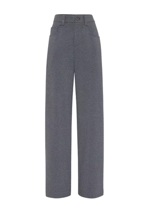 Brunello Cucinelli pocket-detail stretch-cotton trousers - Grey