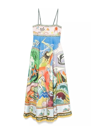 ALEMAIS Lucky Pace midi dress - Blue