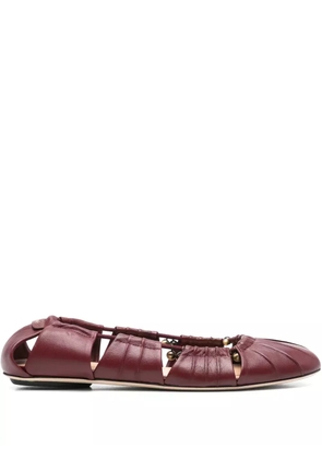 Chloé Luna Naked ballet flats - Red