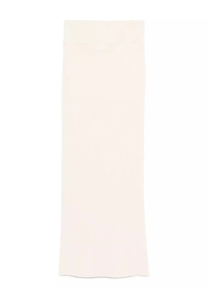 WARDROBE.NYC cotton high-rise skirt - Neutrals