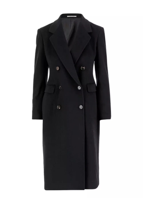Tagliatore double-breasted cashmere coat - Black