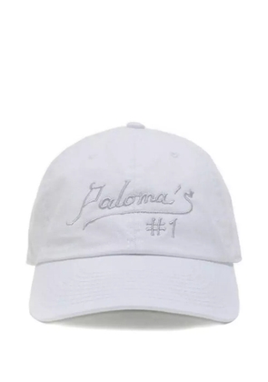 Paloma Wool embroidered casquette n1 hat - White