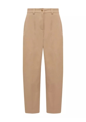 Moncler logo-patch trousers - Neutrals