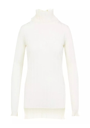 Carven ribbed turtleneck midi dress - Neutrals