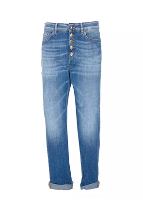 DONDUP button-fly patch-pocket jeans - Blue