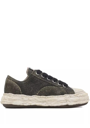 Maison MIHARA YASUHIRO Hank lace-up leather sneakers - Black