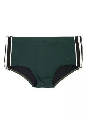 Osklen stripe-detail swim briefs - Green