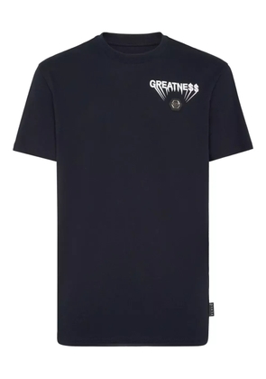 Philipp Plein logo-plaque T-shirt - Blue