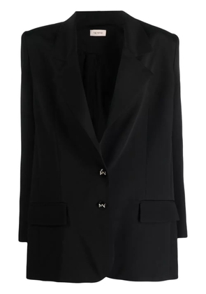 The Mannei Volt single-breasted silk-blend blazer - Black