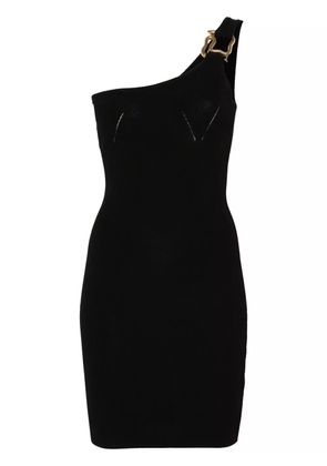 Just Cavalli snake-detail ribbed mini dress - Black