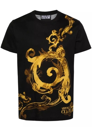Versace Jeans Couture Barocc-print cotton T-shirt - Black