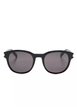 Saint Laurent Eyewear logo-engraved square-frame sunglasses - Black