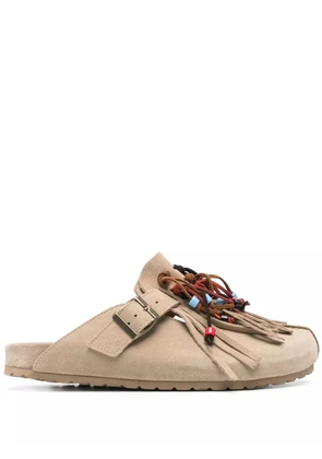 Scarosso Geo suede sandals - Neutrals