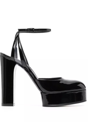 Casadei Betty 120mm platform pumps - Black