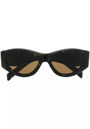Prada Eyewear logo-plaque sunglasses - Black