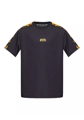 Versace Jeans Couture baroque-print logo-plaque t-shirt - Black