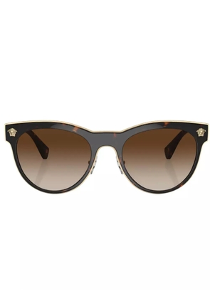 Versace Eyewear Medusa-plaque sunglasses - Brown