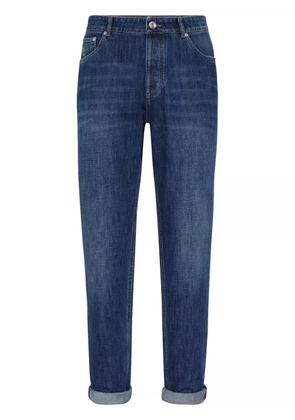 Brunello Cucinelli mid-rise tapered jeans - Blue