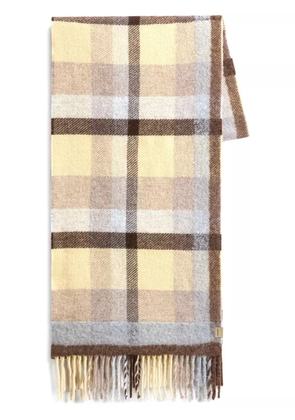 Woolrich check-pattern scarf - Neutrals