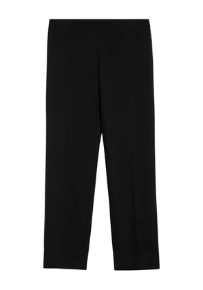 The Row straight-leg wool-silk trousers - Black