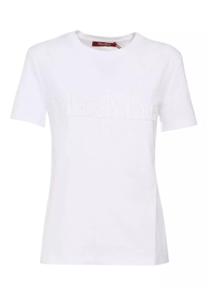 Max Mara logo-detail cotton T-shirt - White