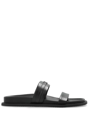 Michael Michael Kors logo plaque slides - Black