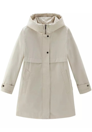 Woolrich cotton hooded parka coat - Neutrals