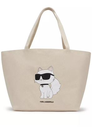 Karl Lagerfeld Ikon Choupette tote bag - Neutrals