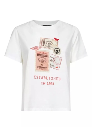 Weekend Max Mara postage-print cotton T-shirt - White