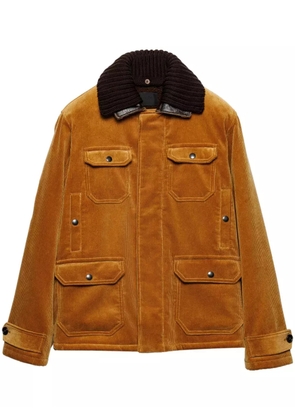 Prada corduroy shirt jacket - Neutrals