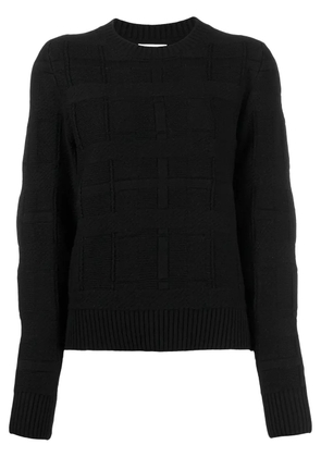 Barrie tartan pattern jumper - Black