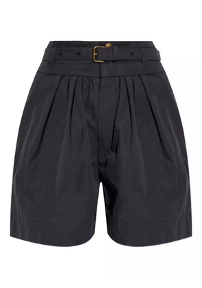 MARANT ÉTOILE Danica pleated belted shorts - Black