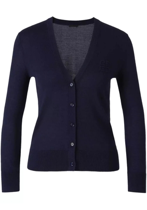 Givenchy V-neck button-up cardigan - Blue