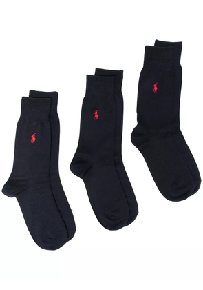 Polo Ralph Lauren logo-embroidered socks - Blue