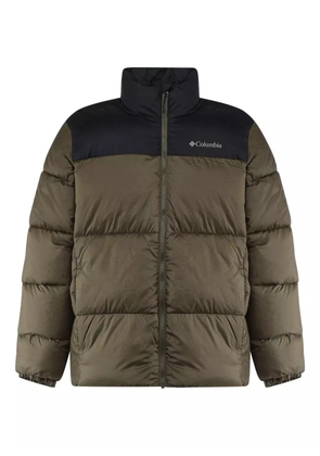 Columbia logo print padded jacket - Green