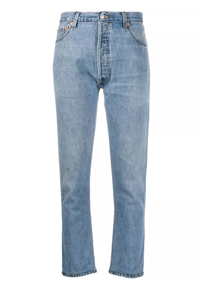 RE/DONE high-rise cropped jeans - Blue
