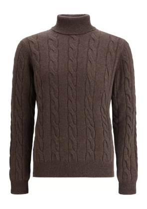 Aragona cable-knit sweater - Brown